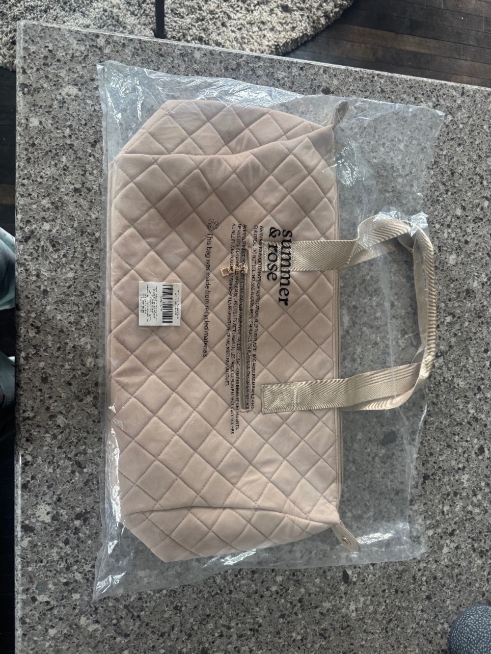 Summer & Rose Quilted Tote Bag